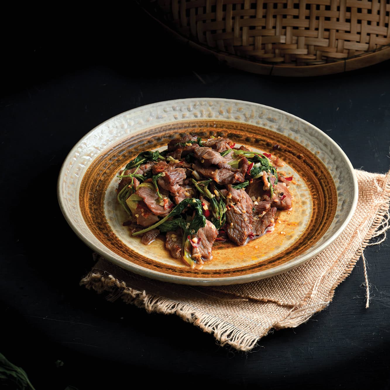 CT Gold @ Macpherson | Freehold B1 Industrial Thai food : stir-fried beef and basil